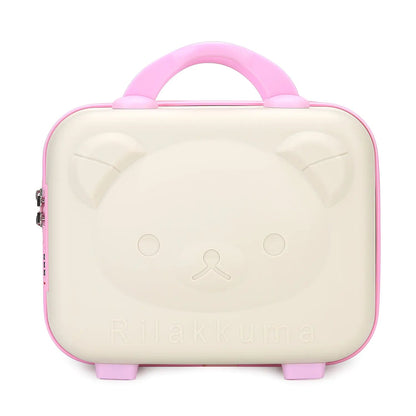 Luxury Cartoon Bear Travel Suitcase for Kids (14-Inch) Kia Day Design