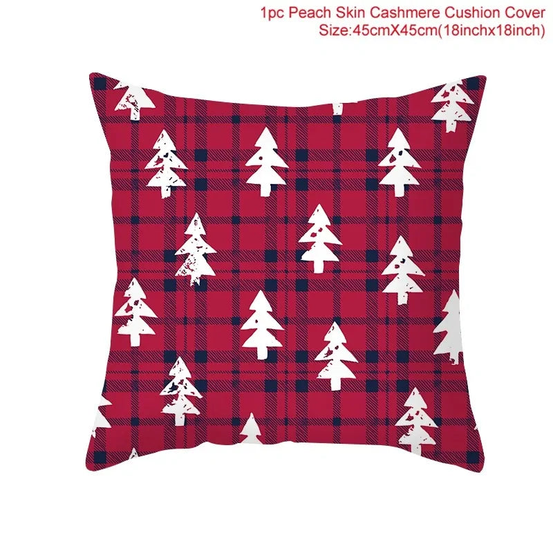 Cartoon Christmas Pillow Cover Kia Day Design