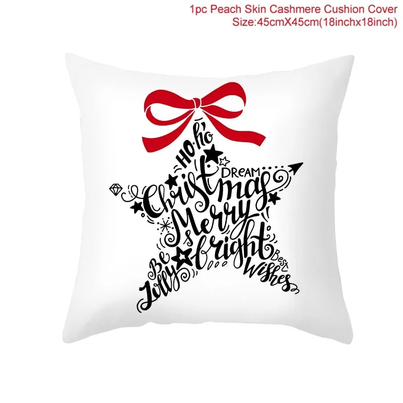 Cartoon Christmas Pillow Cover Kia Day Design