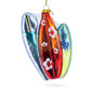 Surfing Boards Glass Christmas Ornament - - Christmas Ornaments > Sports