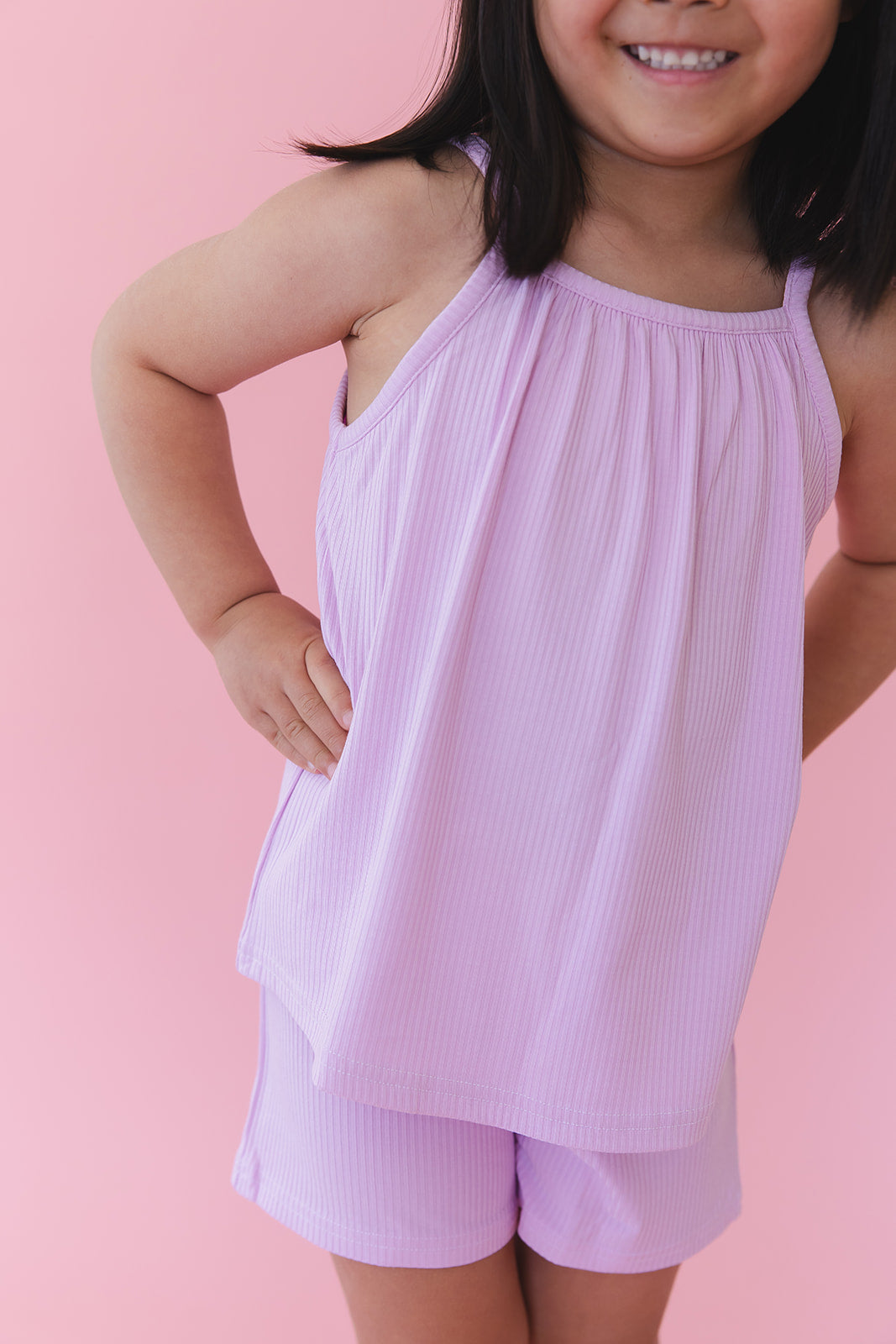 SOLID ribbed Saltwater Princess - Tank Short Set - - short set