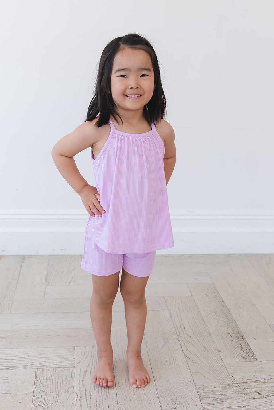 SOLID ribbed Saltwater Princess - Tank Short Set - - short set