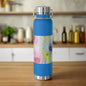 Raining Blooms 22oz Vacuum Insulated Bottle Pebble Blue 22oz