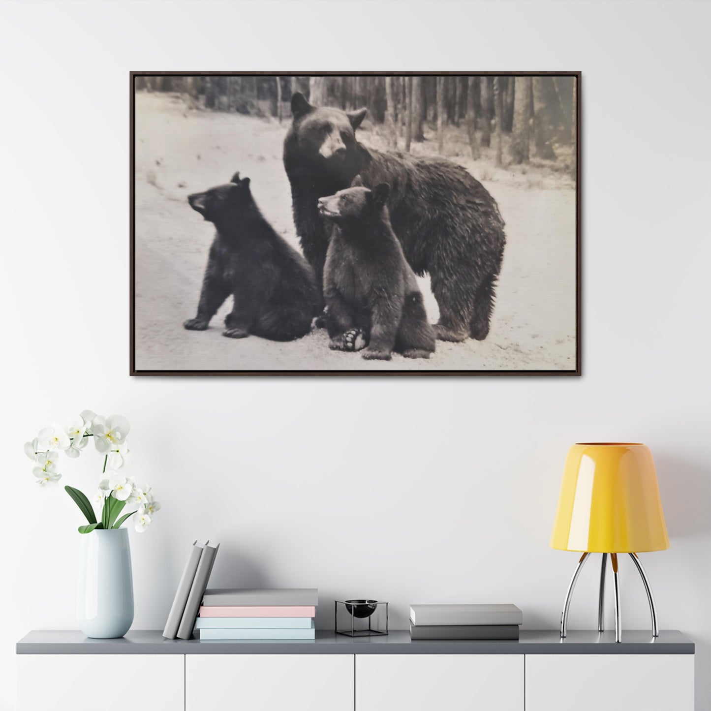 Yellowstone Black Bears Gallery Canvas Wraps, Horizontal Frame