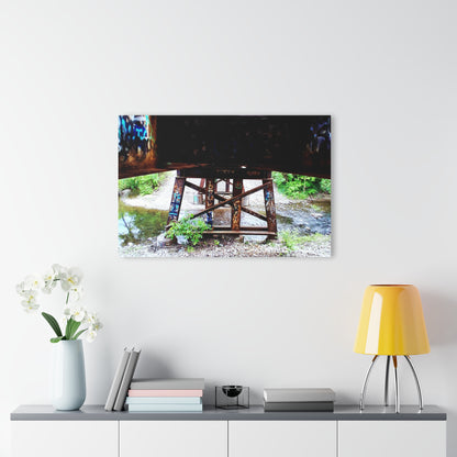Urban Bridge Acrylic Print French Cleat Hanging - - Home Decor