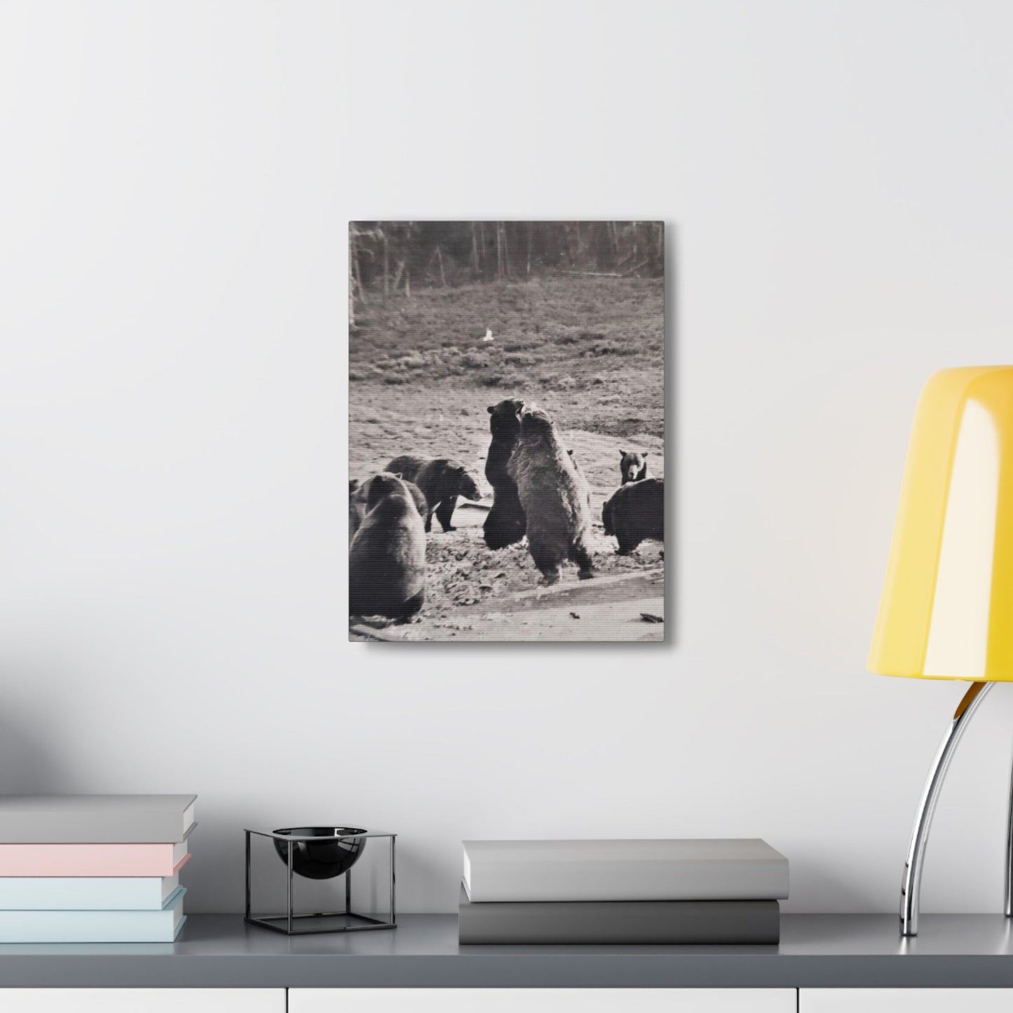 Yellowstone Grizzly Bears Canvas Gallery Wraps 12″ x 16″ 1.25"