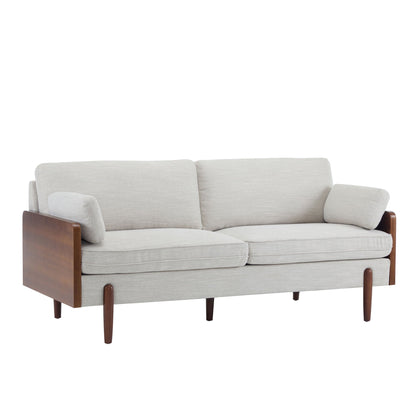Mid Century Moderne Sofa With Wood Sides- Unique Piece Furniture- {{Product type}}