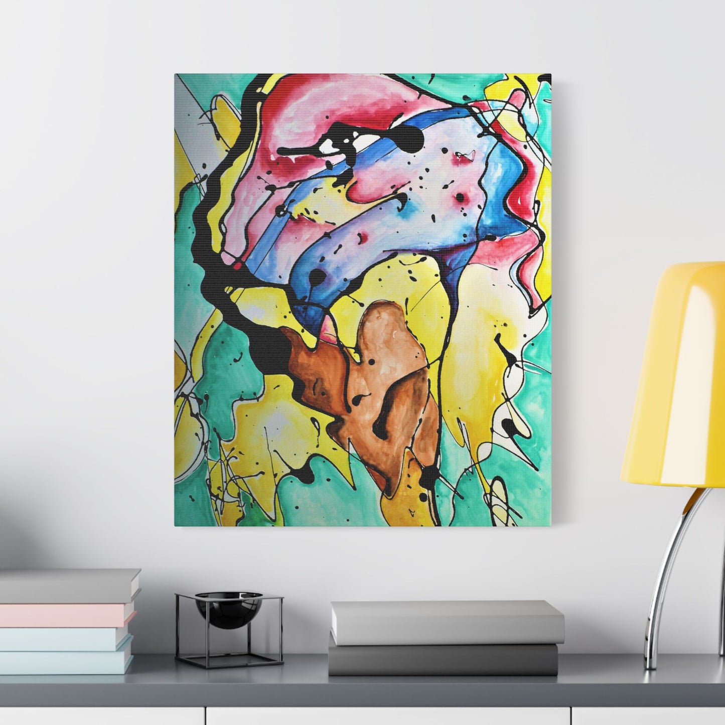 3rd Eye Sundae Satin Canvas Stretched - Kia Day Design