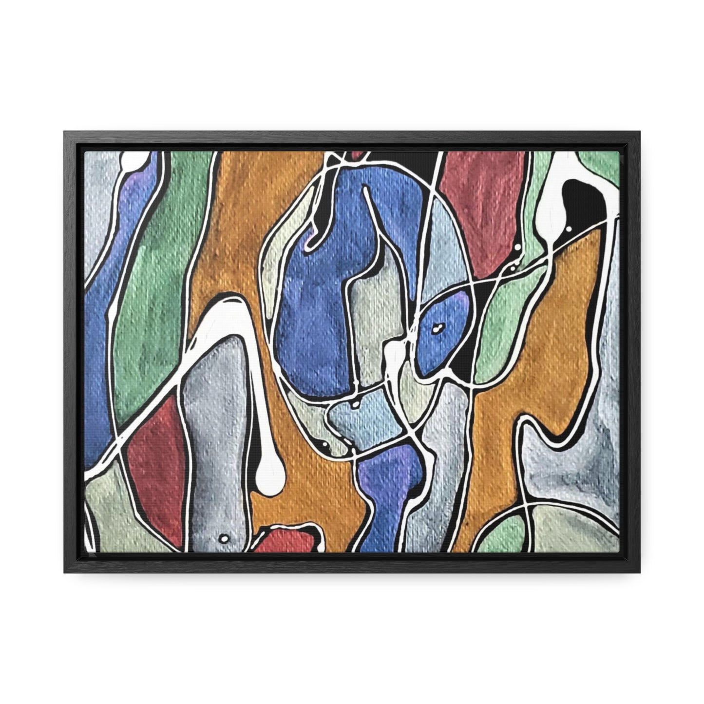 Blue Girl Gallery Canvas Wraps, Horizontal Frame