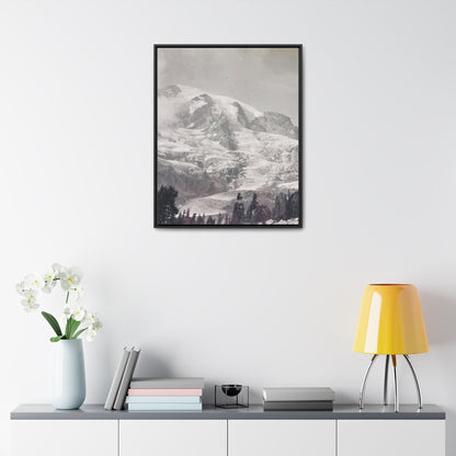 Mount Rainier Gallery Canvas Wraps Vertical Frame 24″ x 30″ Premium Gallery Wraps (1.25″) Black