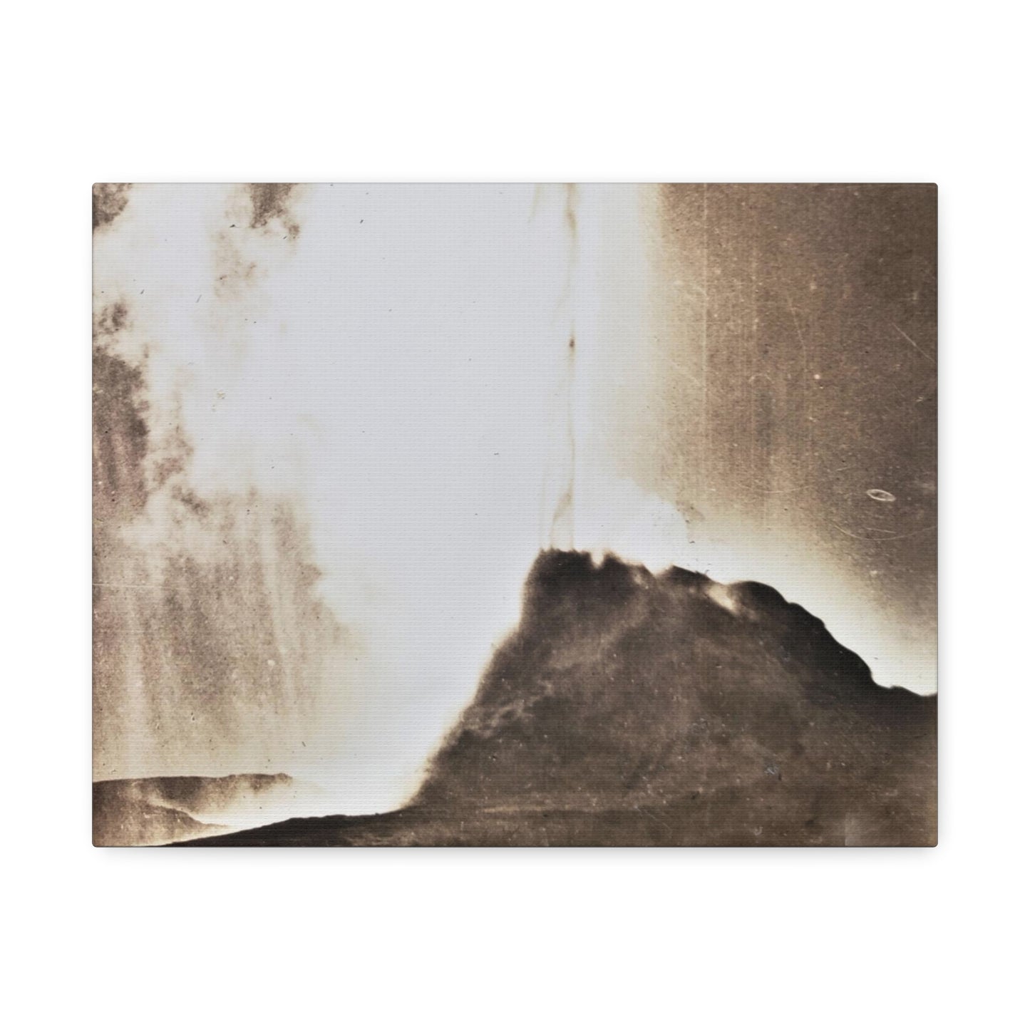 White Dome Geyser Yellowstone Stretched Canvas