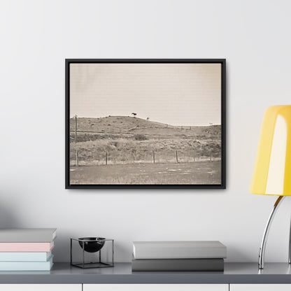 Outside Philip South Dakota Gallery Canvas Wraps Horizontal Frame 20″ x 16″ Black Premium Gallery Wraps (1.25″)