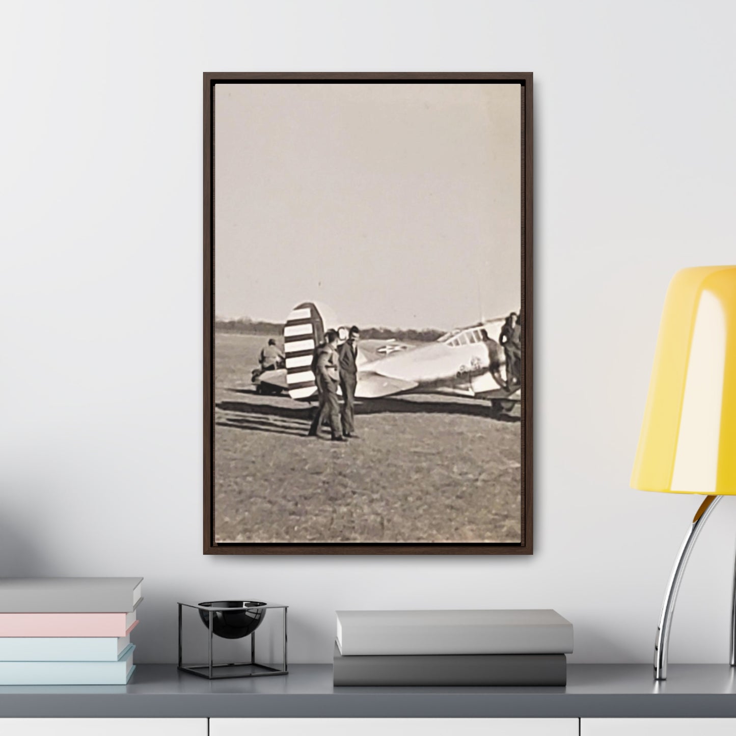 Army Pursuit Plane Ames Airport 1939 Gallery Canvas Wraps, Vertical Frame