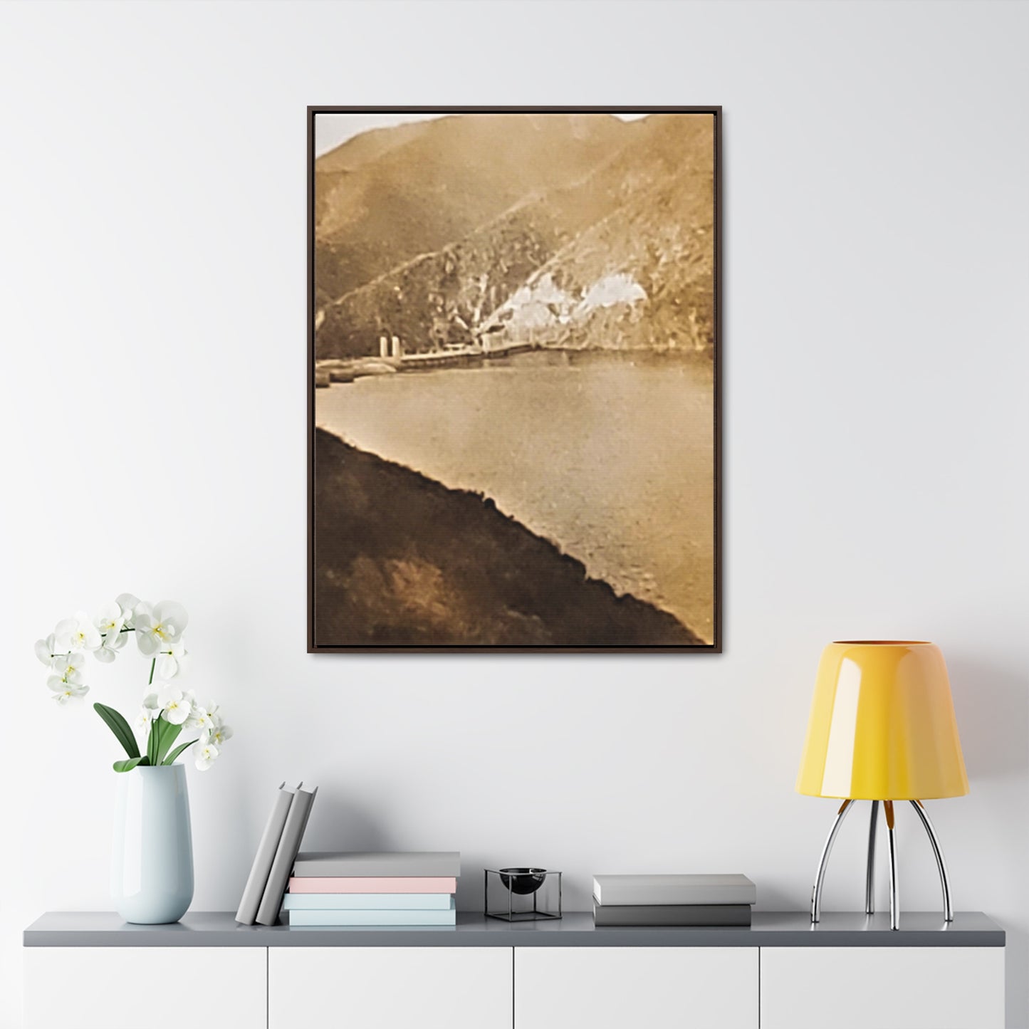 Morris Dam Lake Gallery Canvas Wraps, Vertical Frame