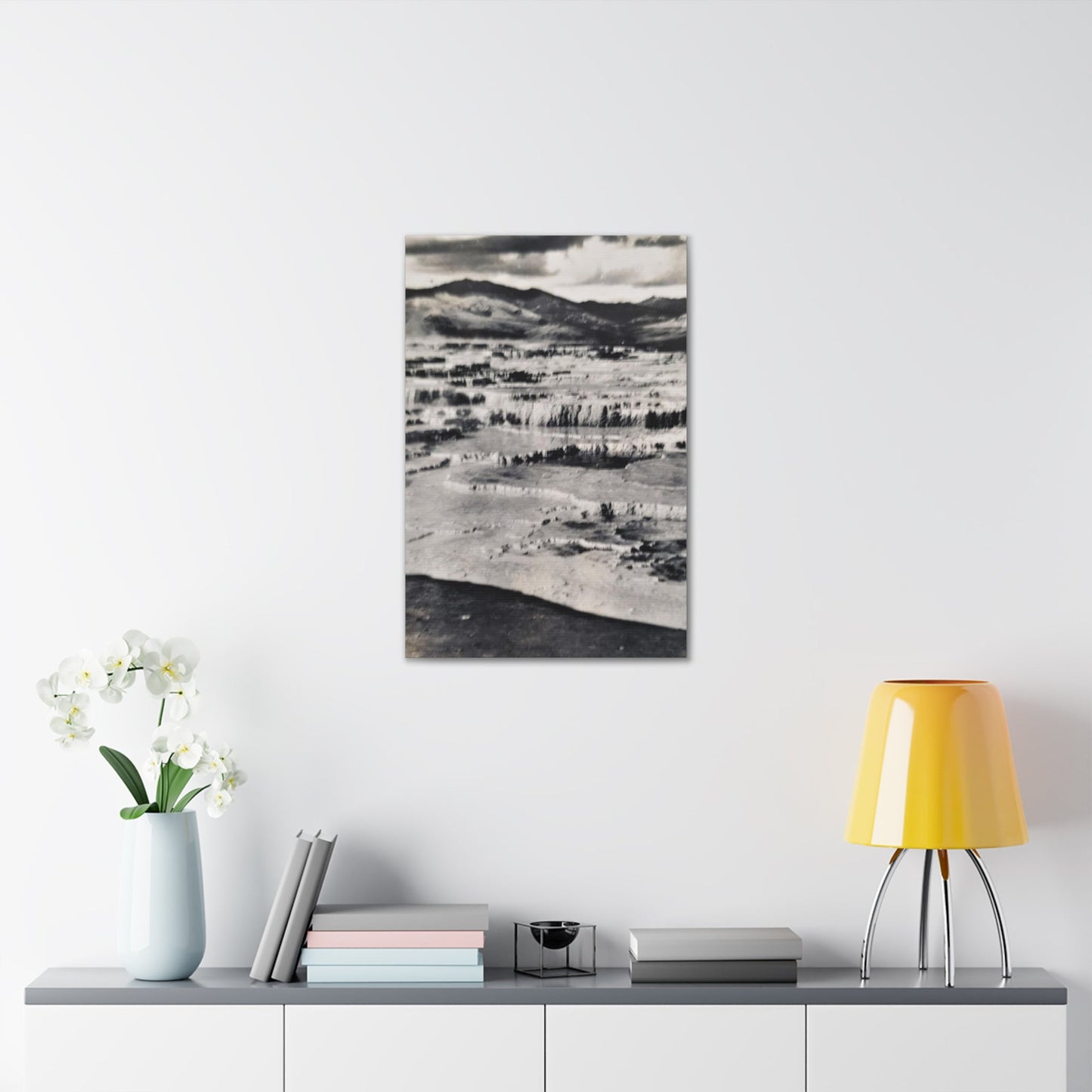 Springs at top of Jupiter Terrace Yellowstone Canvas Gallery Wraps 20″ x 30″ 1.25"