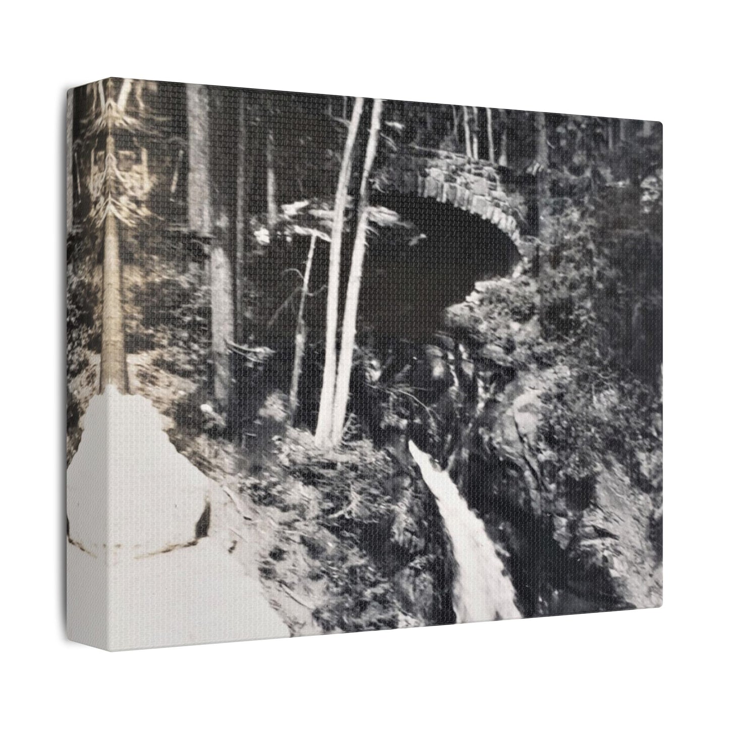 Narada Falls Yellowstone Satin Canvas, Stretched