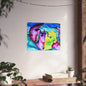 Cat Dog Fine Art Posters 20" x 16" (Horizontal) Matte