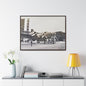 Boeing B-17 Bomber Gallery Canvas Wraps Horizontal Frame 40″ x 30″ Walnut 1.25"