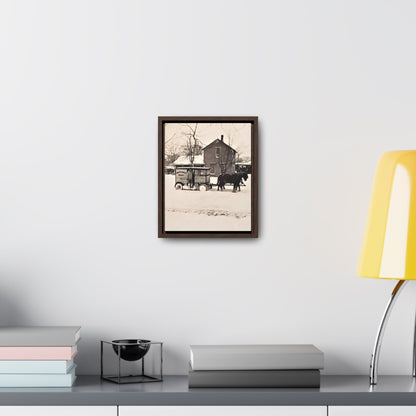 Milk Man Gallery Canvas Wraps Vertical Frame 8″ x 10″ 1.25" Walnut
