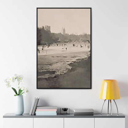 Central Park Gallery Canvas Wraps, Vertical Frame 32″ x 48″ 1.25" Black