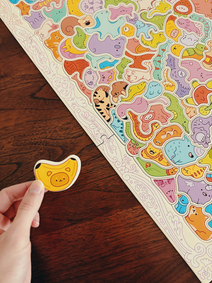 Kawaii Creatures Cute Cluster Puzzle (signed) - -
