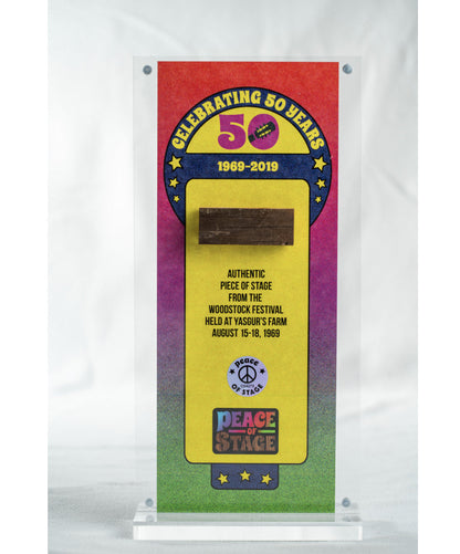 50th Anniversary Acrylic Stage Frame- Peace Of Stage LLC- {{Product type}}