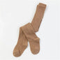 Solid Color Soft Knitted Baby Socks Brown Large