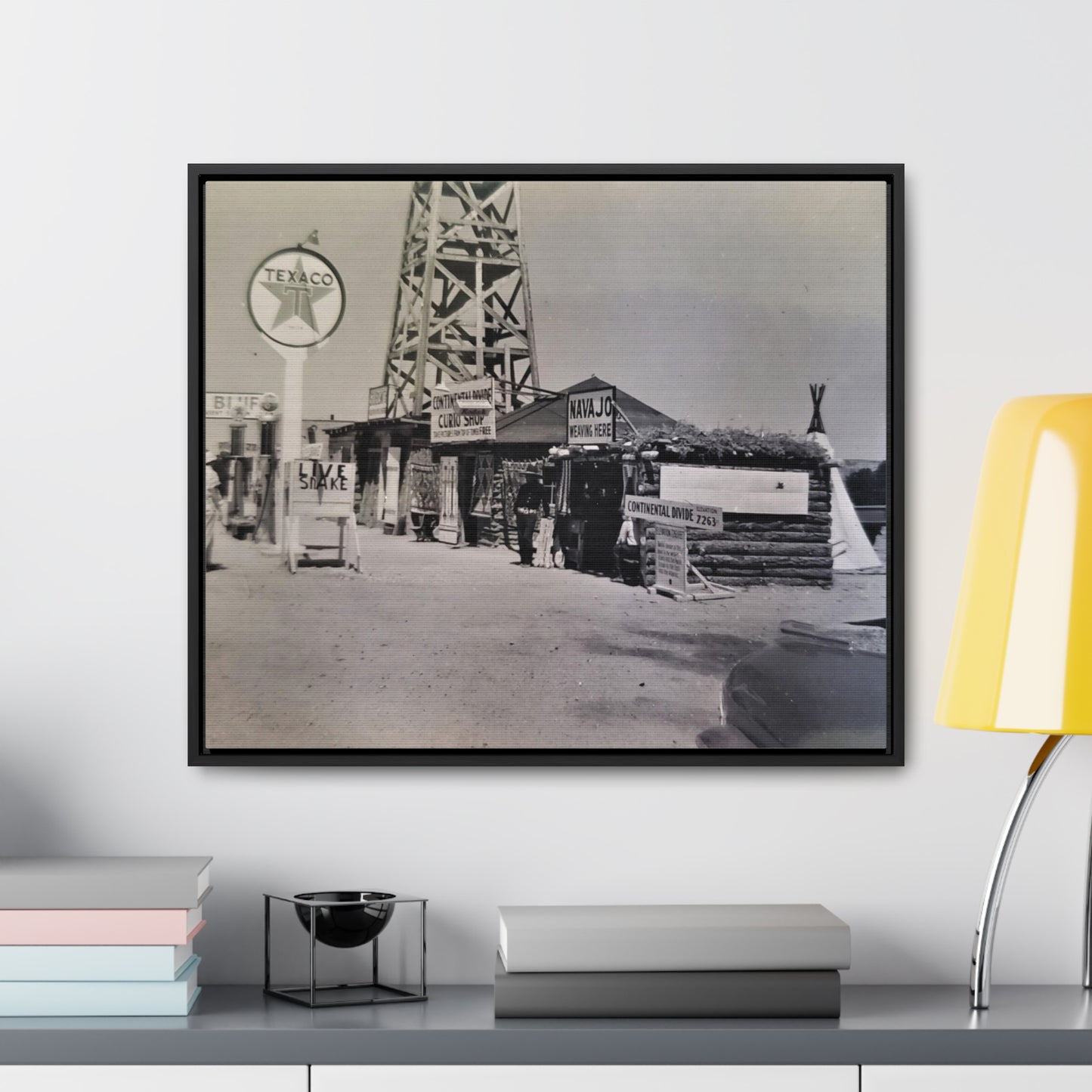 Texaco Station Continental Divide Gallery Canvas Wraps, Horizontal Frame