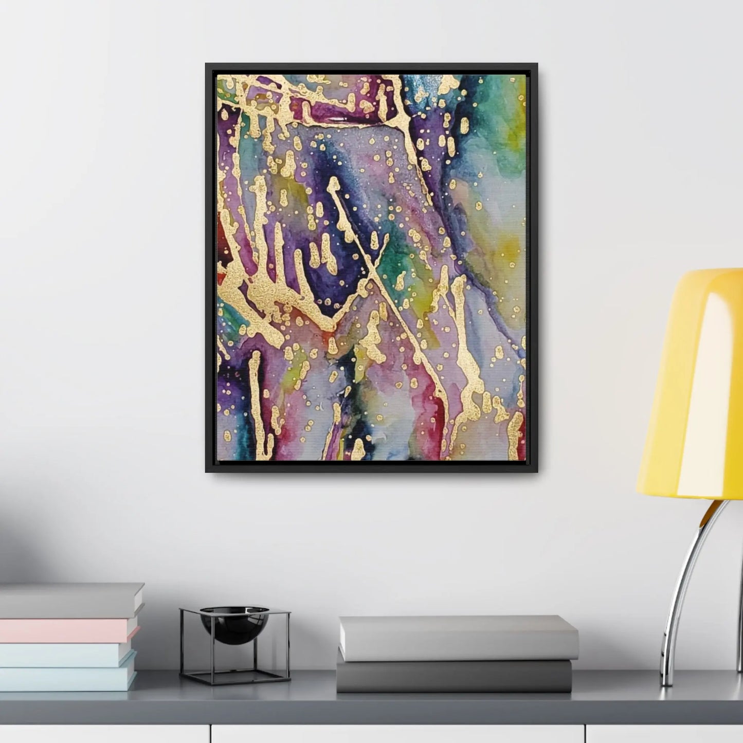 Purple Rain Gallery Canvas Wraps, Vertical Frame