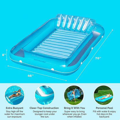 Floating Lounge Bed - - pool float