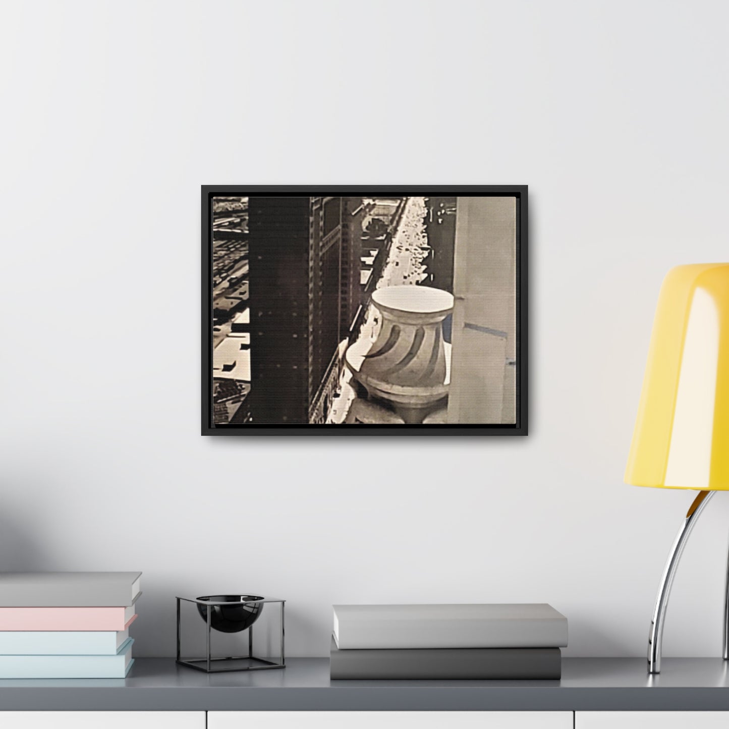 Michigan Ave Chicago Gallery Canvas Wraps, Horizontal Frame