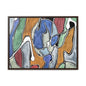 Blue Girl Gallery Canvas Wraps Horizontal Frame 24″ x 18″ Walnut 1.25"