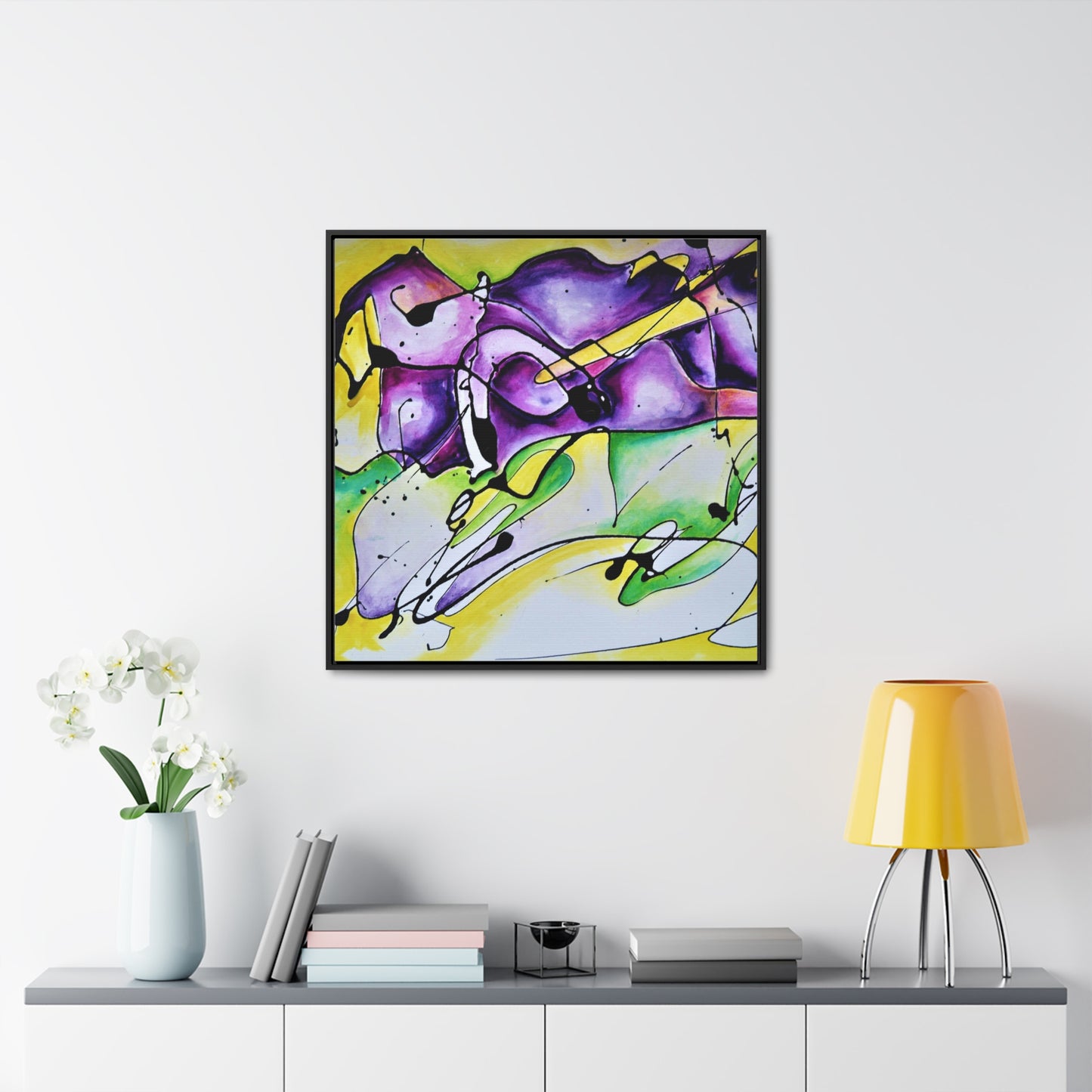 Purple Mountains Gallery Canvas Wraps, Square Frame