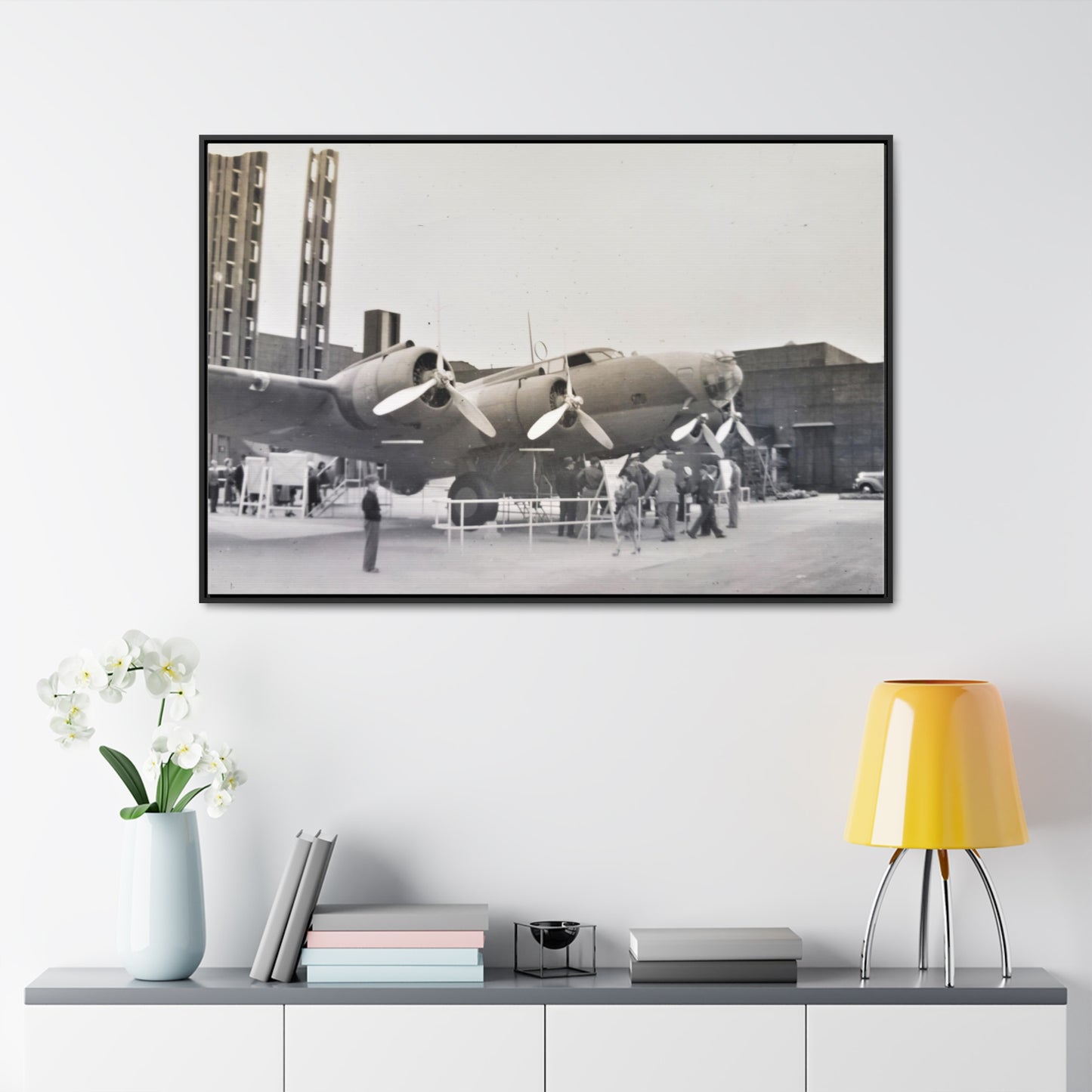 Boeing B-17 Bomber Gallery Canvas Wraps, Horizontal Frame