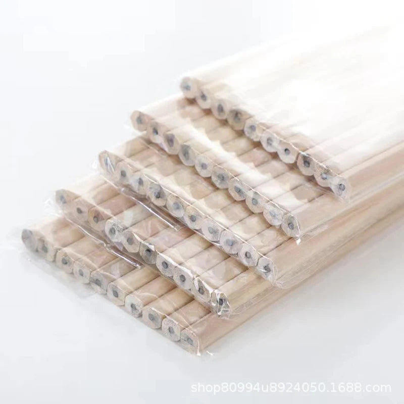 100pcs/Lot Wood Pencil HB Black Hexagonal Non-Toxic Pencils