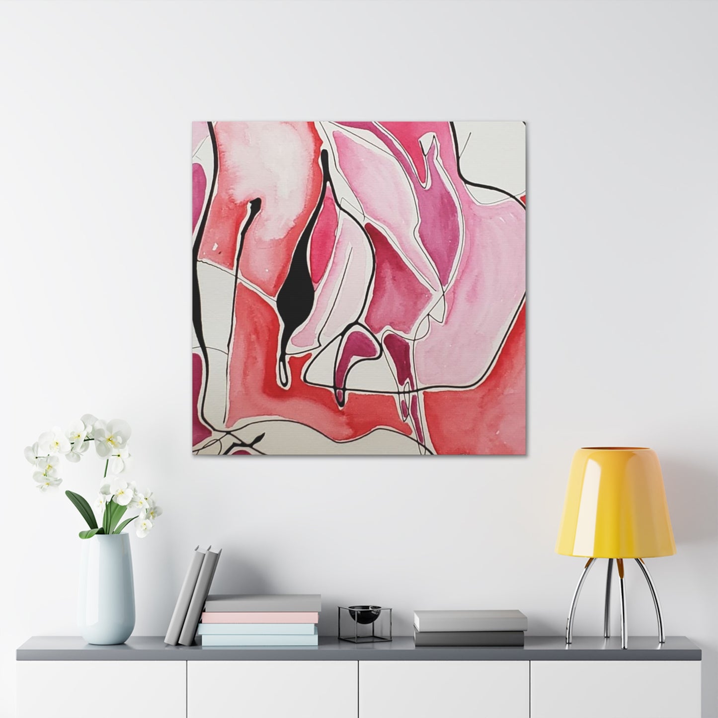 Red Fangs Canvas Gallery Wraps 36″ x 36″ 1.25"