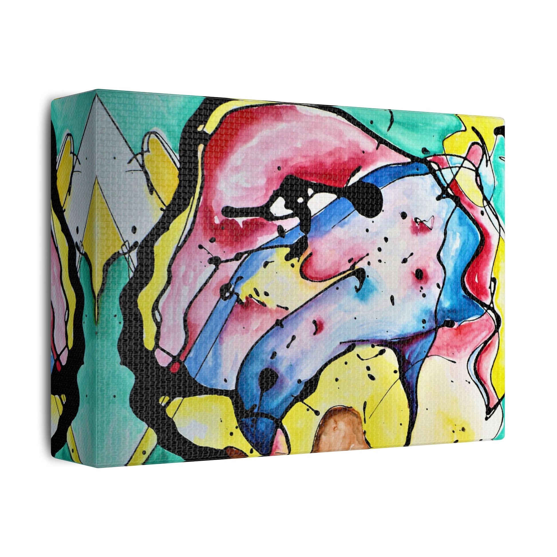 3rd Eye Sundae Satin Canvas Stretched - Kia Day Design