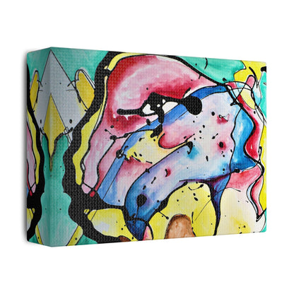 3rd Eye Sundae Satin Canvas Stretched - Kia Day Design