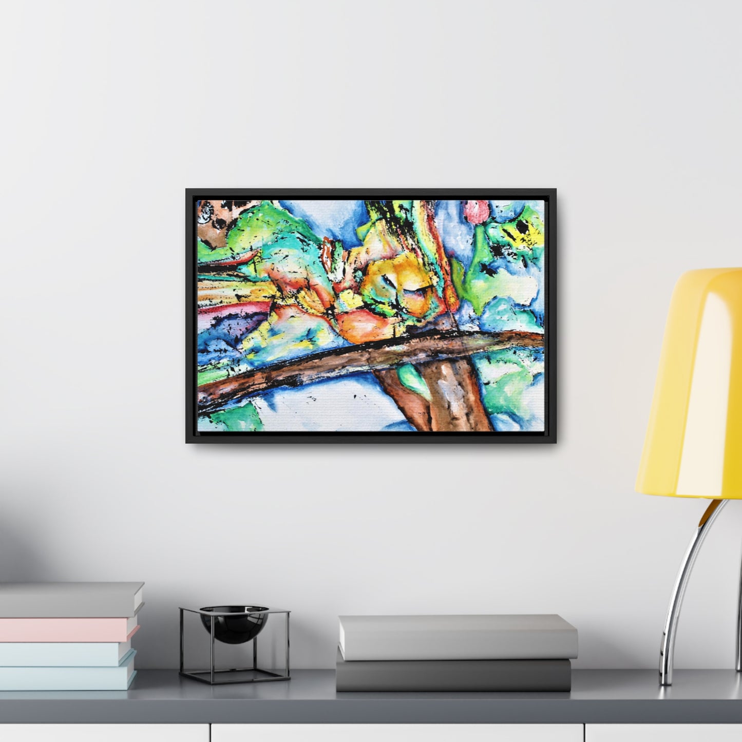 Owl In Flight Gallery Canvas Wraps, Horizontal Frame