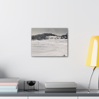 Mammoth Hot Springs Yellowstone Canvas Gallery Wraps 14″ x 11″ 1.25"