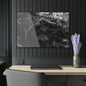 Black & White Forest Acrylic Print French Cleat Hang - 36" x 24" (Horizontal) 0.25'' - Home Decor
