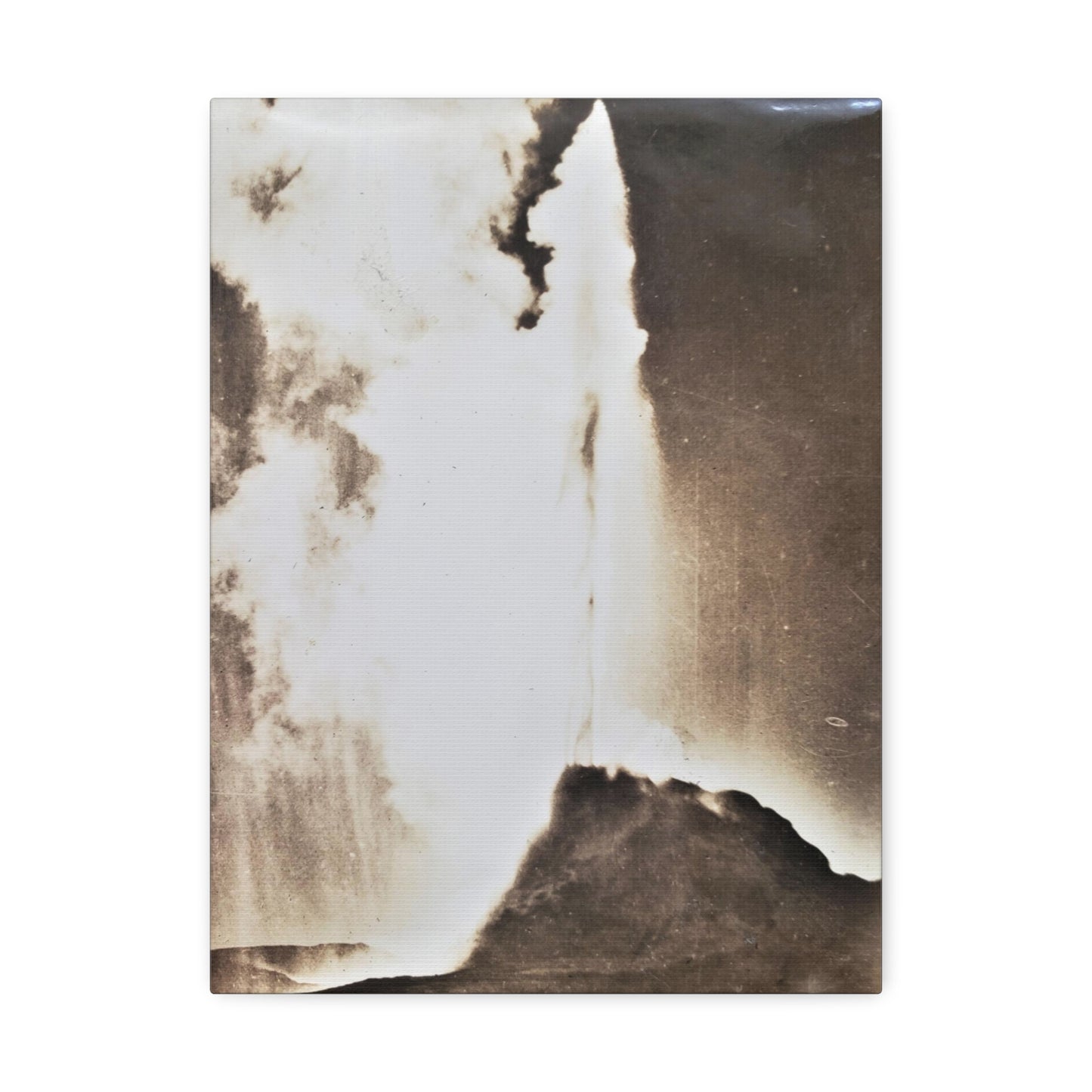 White Dome Geyser Yellowstone Stretched Canvas