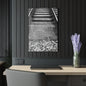 Railroad Track Black & White Acrylic Print — Vintage Track Photography Wall Art French Cleat Hanging - 20″ x 30″ (Vertical) 0.25'' - Home Decor