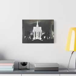 Golden Gate International Exposition Night Satin Canvas Stretched 16″ x 12″ (Horizontal) 1.5"