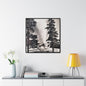 Castle Geyser Yellowstone Gallery Canvas Wraps Square Frame 30″ x 30″ Premium Gallery Wraps (1.25″) Black