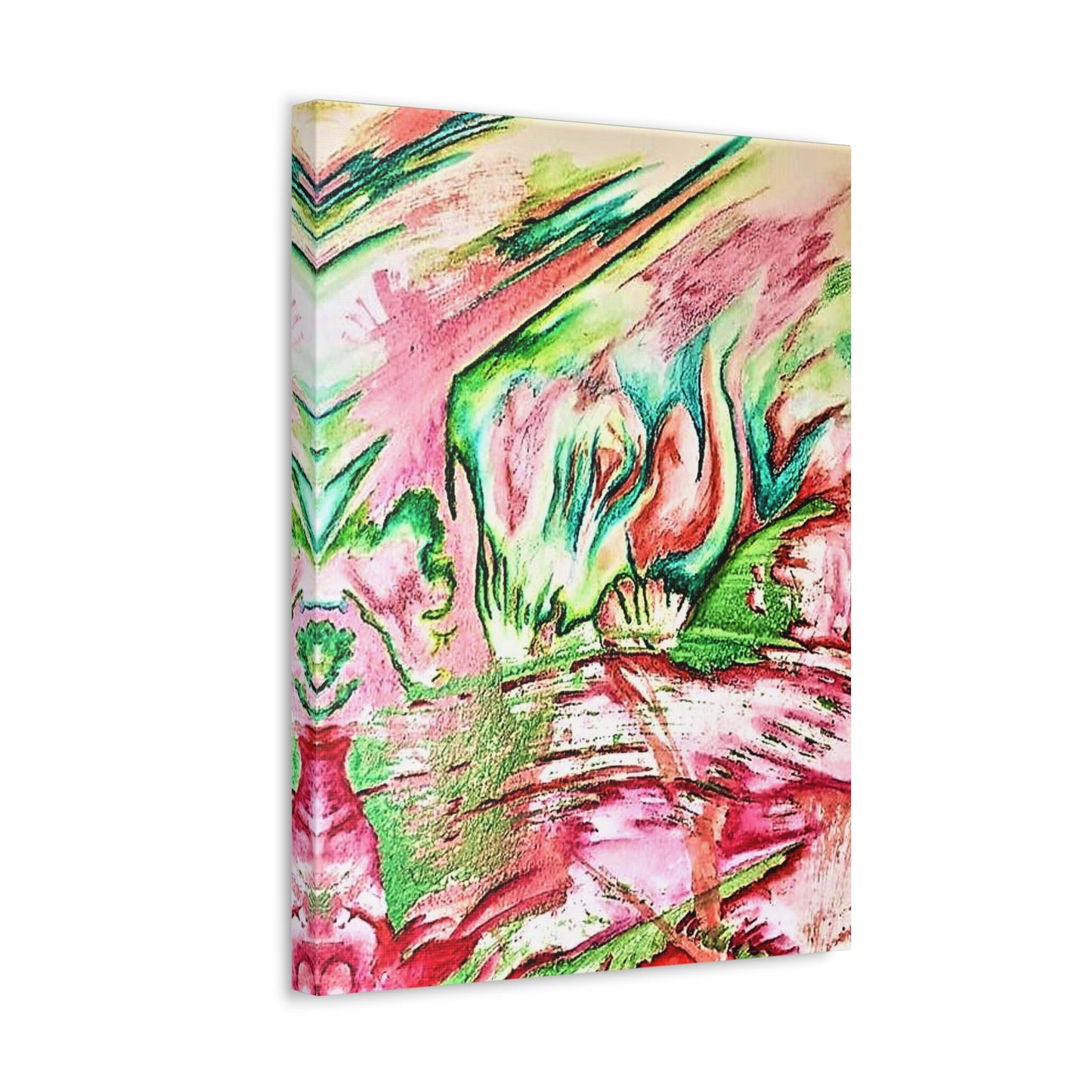 Pink Forest Stretched Canvas