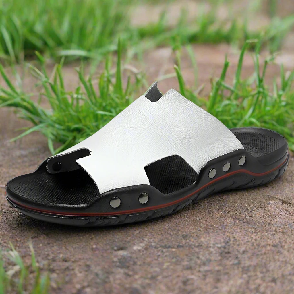 Leather Shoes Men Summer Sandals