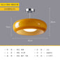 Nordic Brass Ceiling Light for Vintage Japanese Balcony - 40cm yellow + Chrome -36W Warm Light - light