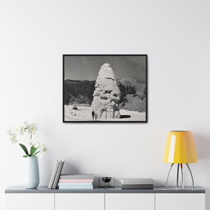 Liberty Cap Yellowstone Gallery Canvas Wraps Horizontal Frame 30″ x 24″ Black 1.25"