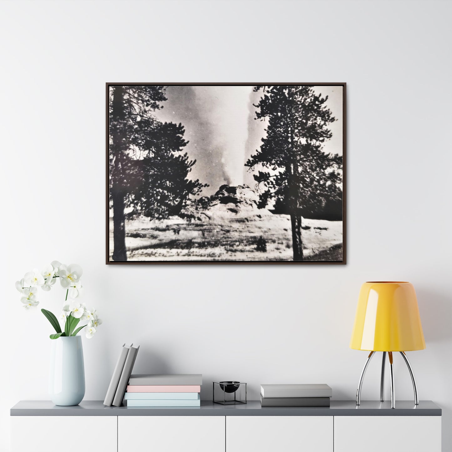 Castle Geyser Yellowstone Gallery Canvas Wraps, Horizontal Frame